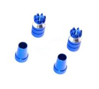 Forgekael 2PCS M3 M4 Stick End Trewection Longueur Ajusteur réglable Compatible avec RC Model Airplane Radio Universal Ajustement(M4 Blue)