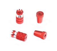 Forgekael 2PCS M3 M4 Stick End Trewection Longueur Ajusteur réglable Compatible avec RC Model Airplane Radio Universal Ajustement(M4 Red)