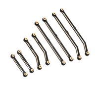 Forgekael 36G Black Ebated Brass 4 Link Suspension Ensemble pour 1 châssis RC Crawler à l'échelle RC Fits SCX24 Mode B17 ET COMPATIBLES