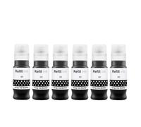 Forgekael Bouteille d'encre à Colorant GI 13 GI 83, 70ml, Compatible avec imprimante G610 G510 G620 G540 G640 G550 G650 G670 G570(6PC - GY)