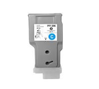 Forgekael Cartouche d'encre pigmentée 300ml PFI206 PFI 206 PFI-206, Compatible avec Les Fournitures d'imprimante IPF6400 IPF6450 IPF6400S IPF6450S IPF6400SE(PFI-206-C)