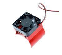 Forgekael Éventail de Chaleur du Ventilateur de Refroidissement du Moteur 42 mm Compatible avec Les de Voitures RC ABSIMA CR1 8 Yucatan YIKONG YK4082 YK4083 1 8 Sauteur DE Crawler SEMBLAGE(Red)