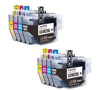 Forgekael Lot de 4 Cartouches d'encre LC462 XL compatibles avec Les consommables d'imprimante MFC-J2340DW MFC-J2740DW MFC-J3540DW MFC-J3940DW pour numéro de pièce LC462 LC462XL 462XL(2sets LC462XL)