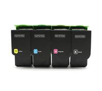 Forgekael Toner CS310 avec Puce, Compatible avec CS410 CS510 CX310 CX327 CX410 CX510 CS317 CS417 CS517 CX417 CX517(4Color)