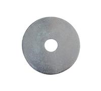 ForgePack Lot de 6 rondelles plates pour garde-boue M10 x 50 mm Plaqué zinc