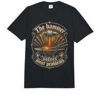 Forgeron Forge The Hammer Solves Most Problems Comfort Colors Adult Heavyweight T-Shirt
