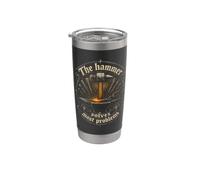 Forgeron Forge The Hammer Solves Most Problems Gobelet isotherme en acier inoxydable double paroi
