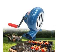 Forgeron Manuel Forge Souffleur - Camping Activateur pour Barbecue, Engrenage De Fer Barbecue Souffleur, pour Camping en Plein Air Randonnée Pique-Nique Cuisson Feu Soufflet Outils De Barbecue(350W)