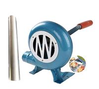 Forgeron Manuel Forge Souffleur - Manivelle Forgeron Forge Ventilateur De Fer, avec Souffleur De Barbecue Manuel À Engrenages en Fonte, pour Camping/activités De Plein Air Accessoires Barbecue(350W)
