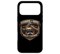 Forgeron Marteau et Enclume Outils de légendes Metalsmith Cool Coque pour iPhone 17 Pro Max