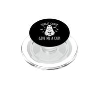 Forget Candy (Give Me A Cat) - Chat fantôme Effrayant pour Halloween PopSockets PopGrip pour MagSafe