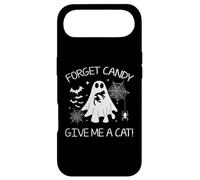 Forget Candy Give Me A Cat Funny Boo Ghost Tenant Un Chat Noir Coque pour iPhone Air
