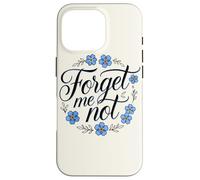 Forget Me Not, Fleur de Jardin, décoration Florale Coque pour iPhone 16 Pro