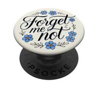 Forget Me Not, Fleur de Jardin, décoration Florale PopSockets PopGrip Adhésif