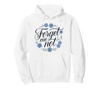 Forget Me Not, Fleur de Jardin, décoration Florale Sweat à Capuche