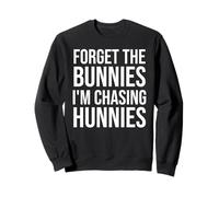 Forget The Bunnies I'm Chasing Hunnies Boys Funny Easter Kid Sweatshirt