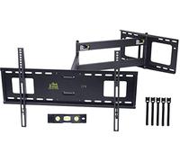 FORGING MOUNT - Support mural à extension longue pour TV avec bras articulé de 107 cm pour TV plate/courbée de 37 à 80 pouces, compatible VESA 600 x 400 mm, peut supporter jusqu'à 45 kg