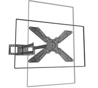 FORGING MOUNT Support mural longue portée pour TV avec extension de 1220 mm pour téléviseurs/moniteur de 66 à 75", support TV d'angle paysage à portrait, mouvement complet, pivotant, support