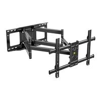 FORGING MOUNT Support Mural pivotant pour téléviseurs Plats et incurvés de 50 à 90 Pouces à Bras Long de 765 mm Solide Double Bras Plein Mouvement TV Support Mural Charge 75kg Max vesa 600x400mm