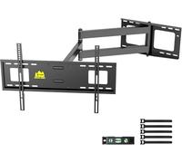 FORGING MOUNT Support Mural TV à Extra Longue Portée 1090mm pour Écrans Plats/Incurvésde 37 à 80 Pouces jusqu'à 50kg, Support TV Mural Pivotant/Inclinable et Rotatif, Max VESA 600x400mm