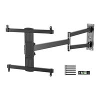 FORGING MOUNT Support mural TV avec bras long de 830 mm pour téléviseur de 26 à 65 pouces jusqu'à 45 kg, inclinable, bras articulé pivotant à 180°, support TV d'angle VESA max. 400 x 400 mm