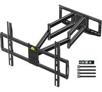 FORGING MOUNT Support Mural TV Mouvement Complet pour Téléviseurs de 60-100 Pouces Jusqu'à 125KG, Fixation TV Murale avec 2 Bras Articulés de 1090mm, Inclinable et Orientable Max. VESA 900x600mm