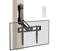 FORGING MOUNT Support TV Électrique au-Dessus de Cheminée avec Télécommande, Support Mural TV Motorisé pour Écrans Plats/Incurvés de 32-85 Pouces jusqu'à 40 kg, Pivotant Inclinable, Max VESA 600x400mm