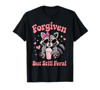 Forgiven But Still Feral Christian Faith Funny Raton Laveur T-Shirt