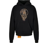 Forgotten Faces Sweat-shirt 'Sands Of Time' beige / noir, Taille L