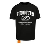 Forgotten Faces T-Shirt 'Courage Defines' bleu / gris / noir / blanc, Taille S