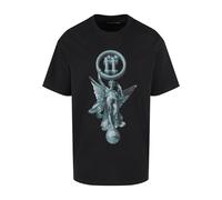 Forgotten Faces T-Shirt 'Rueling The World' bleu-gris / noir, Taille L