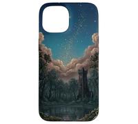 Forgotten Wizard's Tower Dark Folklore Forest Moody Witchcor Coque pour iPhone 15