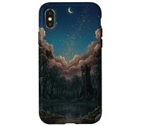 Forgotten Wizard's Tower Dark Folklore Forest Moody Witchcor Coque pour iPhone X/XS
