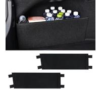 ForGue 2pièces Organiseur Latéral de Coffre pour Volvo S60/S60L Hybrid 2025 Panneau de Rangement Pliable avec Sangles Velcro Voiture Accessoires