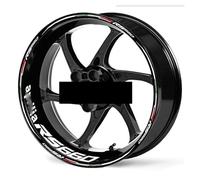 ForgUe Autocollant Jante pour A&PRILIA pour RS660 pour RS 660 Autocollants Roue Moto Bandes Jante Bande Décalcomanie Moyeu Jante Réfléchissantes (Color : 1)