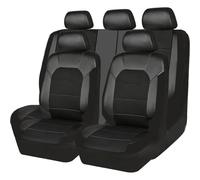 ForGue Cuir Ensembles de Housses de Siège pour Jeep Grand Cherokee CRD Limited (WK) Lavable Classiques Avant et Arrière Siège Accessoire Interieur Voiture, Black Style