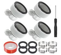 Forhandy Lot de 4 adaptateurs de tuyau de piscine B pour Intex 32 mm et 38 mm