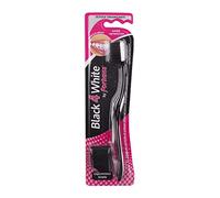 Forhans Black4White Brosse à dents avec particules de charbon actif 1 pièce