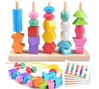 Forhome Montessori Jouet en Bois 2 3 4 5 Ans, 2 en 1 Jouet Enfant, Jouet Empilable, Catégorie Jeux, Educatif Jeu pour Bébé Enfant, Développer la Pensée et Les Compétences Pratiques de Votre Enfant