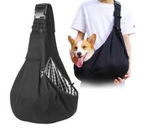 Forhome Sac De Transport pour Chien Chat,Sac De Transport Sécurisé pour Animaux Domestiques, Plus Grand pour Convenir Aux Chiens Et Chats De Taille Moyenne,pour l'Extérieur, Le Métro (Noir)