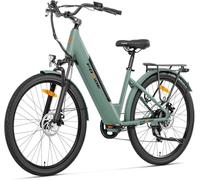 Foride Roamer 1 St Vélo électrique de Ville, Autonomie 100KM, 27.5" Vélos électriques, Batterie 36V 13Ah, E-Bike Urbain pour Adulte Homme Femme, VTC (Vert)