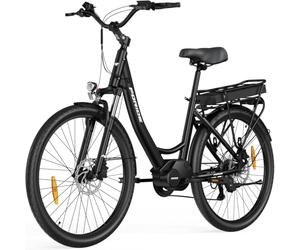 Foride Urbano 2 Vélos électriques, Autonomie 100km, Vélo à Assistance électrique 26 Pouces à Moteur Central 36V 13AH 250W, VTC Electrique Homme Femme