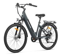 Foride Vélo électrique Roamer 1 St, Vélo électrique de Ville de 27,5 Pouces, Batterie 36V 13Ah, 7 Vitesses, E-Bike Urbain pour Adulte Homme Femme, VTC (Gris)