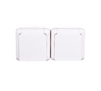 Prise 2x2P+ obturateurs Forix blanche 16A-250V 782377