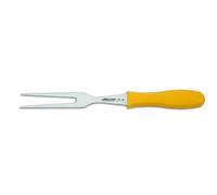 Fork Carving Arcos Couleur - Prof 290300 Acier Inoxydable Nitrum Et Mango Fourchette Ergonomique En Polypropylène Jaune Avec Lame De 18 Cm, Vitrine. Jaune