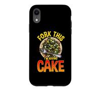 Fork This I'm Having Cake Jeu de Mots Anti-régime Alimentaire Coque pour iPhone XR