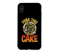 Fork This I'm Having Cake Jeu de Mots Anti-régime Alimentaire Coque pour iPhone XS Max