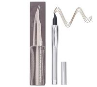 Forked Tipp Crayon à sourcils - Two - 0,8 ml - Pointe non administrée avec fourchette à deux briques - Outil de soin de beauté - Cosmétique étanche