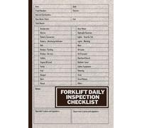 Forklift Daily Inspection Checklist: A Safety & Maintenance Forklift Checklist is essential for workplace safety and inspection, especially in ... hydraulics ensure operational efficiency.
