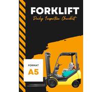 Forklift Daily Inspection Checklist Log Book: Pre-Operation Safety Tracker